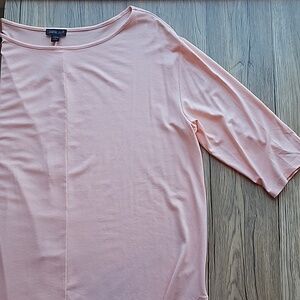 J. Jill Coral Dust Boat Neck 3/4 Sleeve Soft Tee Petite L NWT